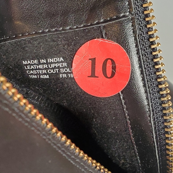 Michael Kors Frenchie Black Leather Round Toe Ankle Booties Stacked Heel Size 10 - Picture 6 of 6